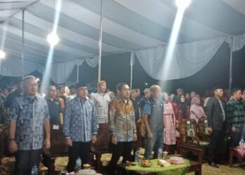 Ardian Saputra Hadiri Pagelaran Wayang kulit di Desa Rejo Mulyo Kecamatan Abung Timur