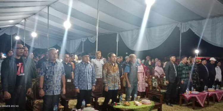 Ardian Saputra Hadiri Pagelaran Wayang kulit di Desa Rejo Mulyo Kecamatan Abung Timur