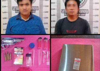 Polisi Temukan Senpi Rakitan dari Pengguna Sabu di Tulang Bawang Barat