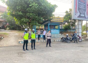 Jaga Keamanan Dan Keselamatan Masyarakat, Polres Lampung Utara Gelar Pam Gatur Lalin