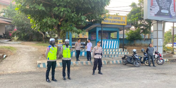 Jaga Keamanan Dan Keselamatan Masyarakat, Polres Lampung Utara Gelar Pam Gatur Lalin