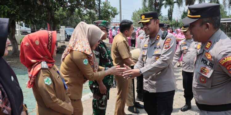Kunker ke Polsek Jajaran, Kapolres Lampung Utara Ingatkan Personel Agar Bersinergi Bersama Intansi Terkait Dalam Menjaga Kamtibmas