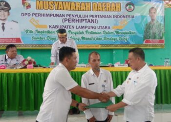 Sofyan Terpilih Sebagai Ketua DPD Perhiptani Kabupaten Lampung Utara