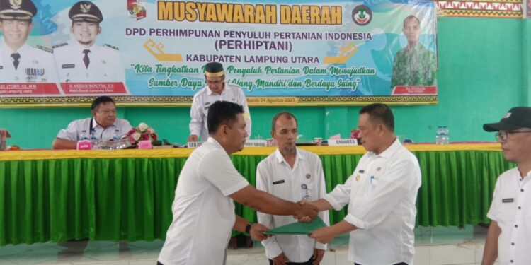 Sofyan Terpilih Sebagai Ketua DPD Perhiptani Kabupaten Lampung Utara