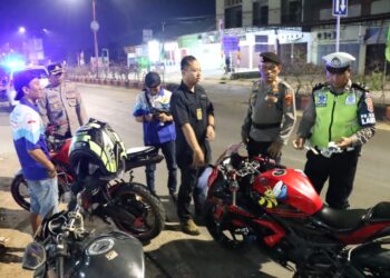 Polres Tulang Bawang Tindak Pelaku Aksi Balap Liar, Kompol Yudi: Akan Rutin Kami Lakukan
