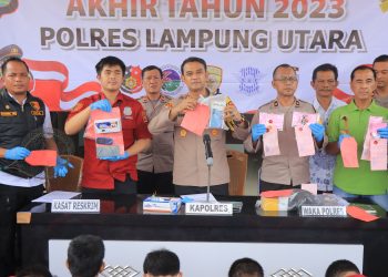 Polres Lampung Utara Ungkap 849 Kasus Gangguan Kamtibmas Selama 2023