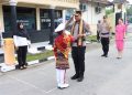 Gelar Tradisi Wellcome dan Farewell Parade, Ini Pesan Dari Kapolres Tulang Bawang Lama dan Baru