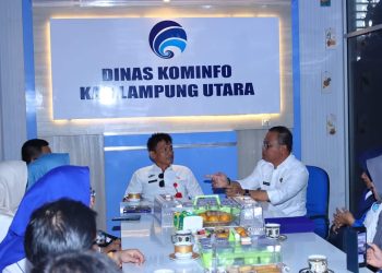 Diskominfo Lampura Terima Kunjungan Kerja Kominfo OKU
