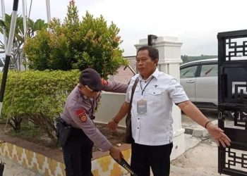 135 Personel Polres Lamtim Amankan Rapat Pleno Hasil Pemilu 2024 Tingkat KPU Kabupaten