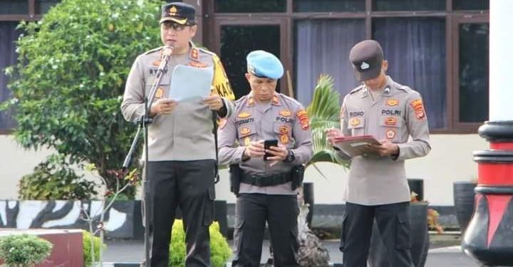 Sidang Pleno tingkat KPUD, Sejumlah Personel Polres Lampung Barat Disiagakan