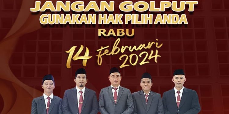KPU Empat Lawang : Ayo Ke TPS Jangan Golput Gunakan Hak Pilih Anda