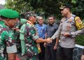 Kapolres AKBP Rinaldo Aser Sambut Kunker Pangdam II Sriwijaya di Kodim 0424 Tanggamus