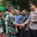 Kapolres AKBP Rinaldo Aser Sambut Kunker Pangdam II Sriwijaya di Kodim 0424 Tanggamus