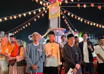 150 Warga Doa Bersama Terkait Meninggalnya KPPS di Lampung