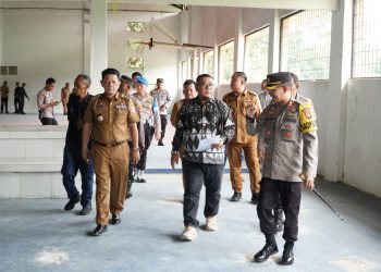 Pj Bupati Tinjau Kesiapan Lokasi Rapat Pleno Tingkat Kabupaten Tubaba