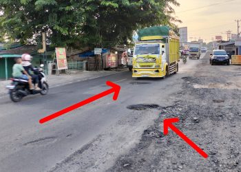 Pemprov dan Pemkab Lampura Kemana : Retak Berlobang dan Banyak Laklantas Ulah Mobil Besar Melebihi Tonase Melewati Lintas Bukit Kemuning Blambangan Pagar