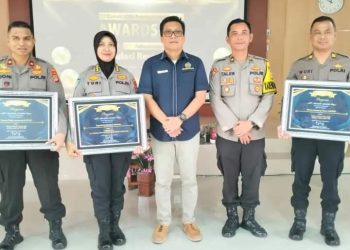 Polres Lampung Timur Terima Award Dari Kanwil DJPb Provinsi Lampung