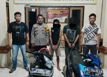 Todong Warga Pakai Pistol Mainan, Dua Pelaku Curas Digulung Polsek Bumi Ratu Nuban 