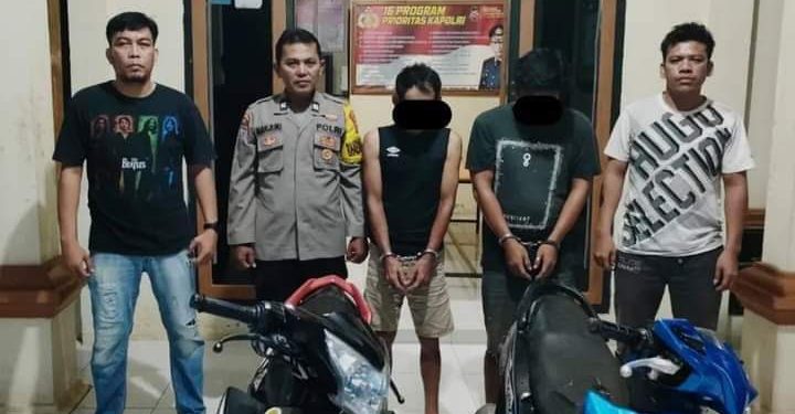 Todong Warga Pakai Pistol Mainan, Dua Pelaku Curas Digulung Polsek Bumi Ratu Nuban 