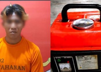 Curi Genset Warga, Pelaku Berhasil Dibekuk Polsek Way Pengubuan