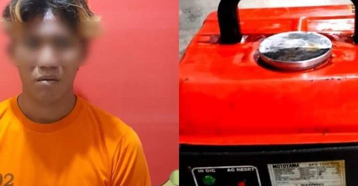 Curi Genset Warga, Pelaku Berhasil Dibekuk Polsek Way Pengubuan