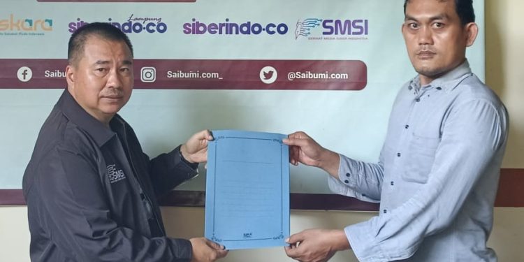 Donny Irawan Tunjuk Rosid sebagai Plt. Ketua SMSI Lampung Selatan 