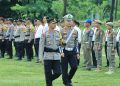 Kapolres Tulang Bawang Barat Pimpin Apel Gelar Pasukan Operasi Keselamatan Lalu Lintas Krakatau 2024