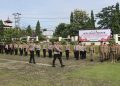 Jelang Operasi Keselamatan Krakatau Tahun 2024, Polres Lampung Utara Melaksanakan Apel Gelar Pasukan