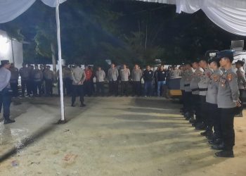 Wakapolres Lamtim Instruksi Anggota Amankan Siapapun Pembuat Onar Pleno KPU Malam Ini