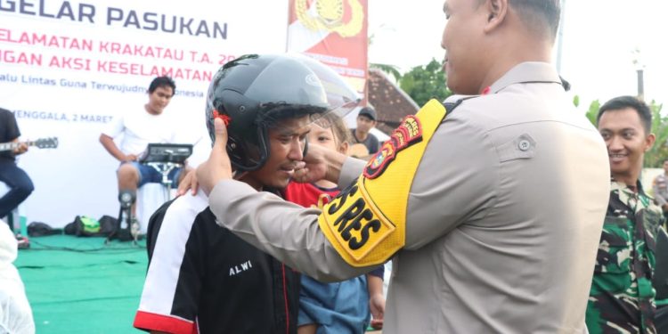 Pimpin Apel Gelar Pasukan Operasi Keselamatan Krakatau 2024, AKBP James Paparkan 11 Sasaran Khusus Penindakan