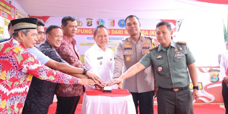 Polres Tulang Bawang Launching Lima KBN Secara Serentak, AKBP James: Rasa Prihatin dan Komitmen Nyata Berantas Narkoba