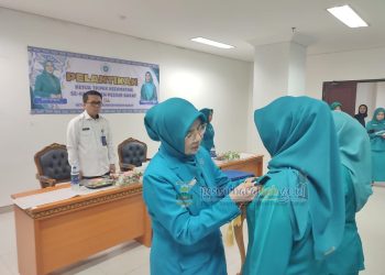 TP-PKK Pesisir Barat menggelar pelantikan Ketua TP-PKK kecamatan se-Pesibar dan Rapat Koordinasi Daerah