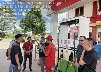 Pastikan Tak Ada Monopoli dan Kecurangan BBM, Polres Muba Lakukan Sidak SPBU