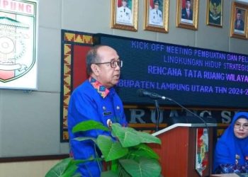 Sekretaris Daerah Kabupaten Lampung Utara, Drs. Lekok, M.M. mewakili Bupati Lampung Utara menghadiri acara Kick Off Meeting