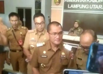 Pemkab Lampung Utara Sambut Kedatangan Pj Bupati Aswarodi