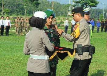 Polres Tulang Bawang Barat melaksanakan Apel Gelar Pasukan Ops Ketupat Krakatau 2024