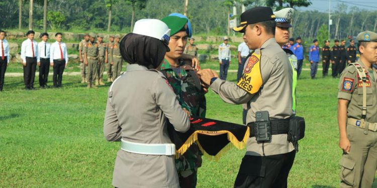 Polres Tulang Bawang Barat melaksanakan Apel Gelar Pasukan Ops Ketupat Krakatau 2024