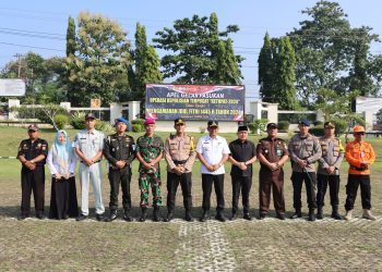 Amankan Idul Fitri 1445 H, Polres Lampung Utara Apel Gelar Pasukan Operasi Terpusat Ketupat 2024