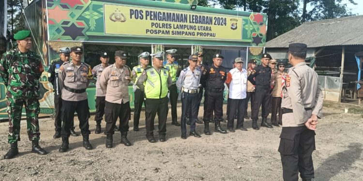 Beri Pelayanan Kepada Pemudik Lebaran, Polres Lampung Utara Dirikan 3 Pospam dan 1 Posyan