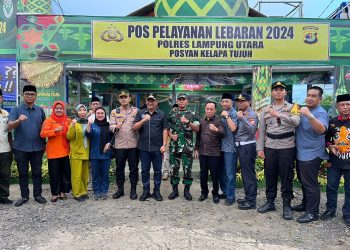 Kapolres Lampung Utara Bersama Forkopimda Cek Langsung Pos Pam dan Pos Yan 