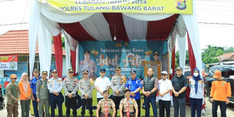 Kapolres Dan Pj.Bupati Tulang Bawang Barat Monitoring Pos Pam Ops Ketupat Krakatau 2024