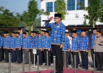 Pemerintah Kabupaten Mesuji Menggelar Acara Halal Bihalal Masuk Kerja Usai Cuti Bersama