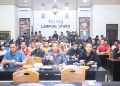 Nobar Semifinal Timnas U-23 Indonesia di Polres Lampung Utara Dipenuhi Antusias Suporter