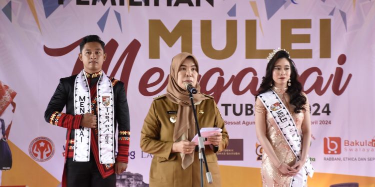 Jessica dan Diki dinobatkan sebagai Mulei & Menganai Tubaba 2024