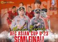 Polres Lampung Utara Gelar Nobar Semifinal Piala Asia U23 Indonesia vs Uzbekistan