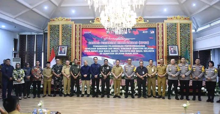 Pj. Bupati Empat Lawang Fauzan Khoiri Denin Hadiri Penandatanganan NPHD untuk Pengamanan Pemilihan Umum di Sumsel Tahun 2024