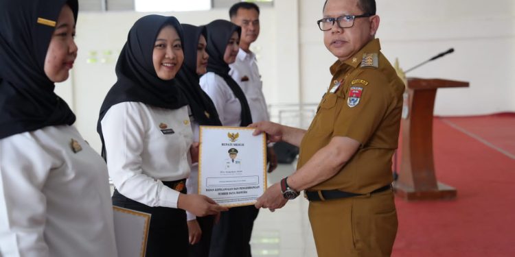 PENJABAT BUPATI MESUJI SULPAKAR SERAHKAN SK PPPK KABUPATEN MESUJI FORMASI TAHUN 2023