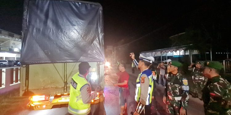 Polres Muba Gelar Razia Gabungan Angkutan Minyak Illegal