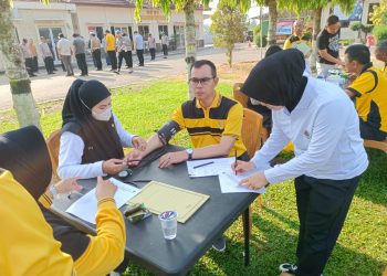 Polres Lampung Utara Gelar Pemeriksaan Kesehatan Personil
