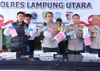Rangking 1 Capaian Operasi Sikat Krakatau 2024, Polres Lampung Utara Ungkap 54 Kasus Kejahatan 